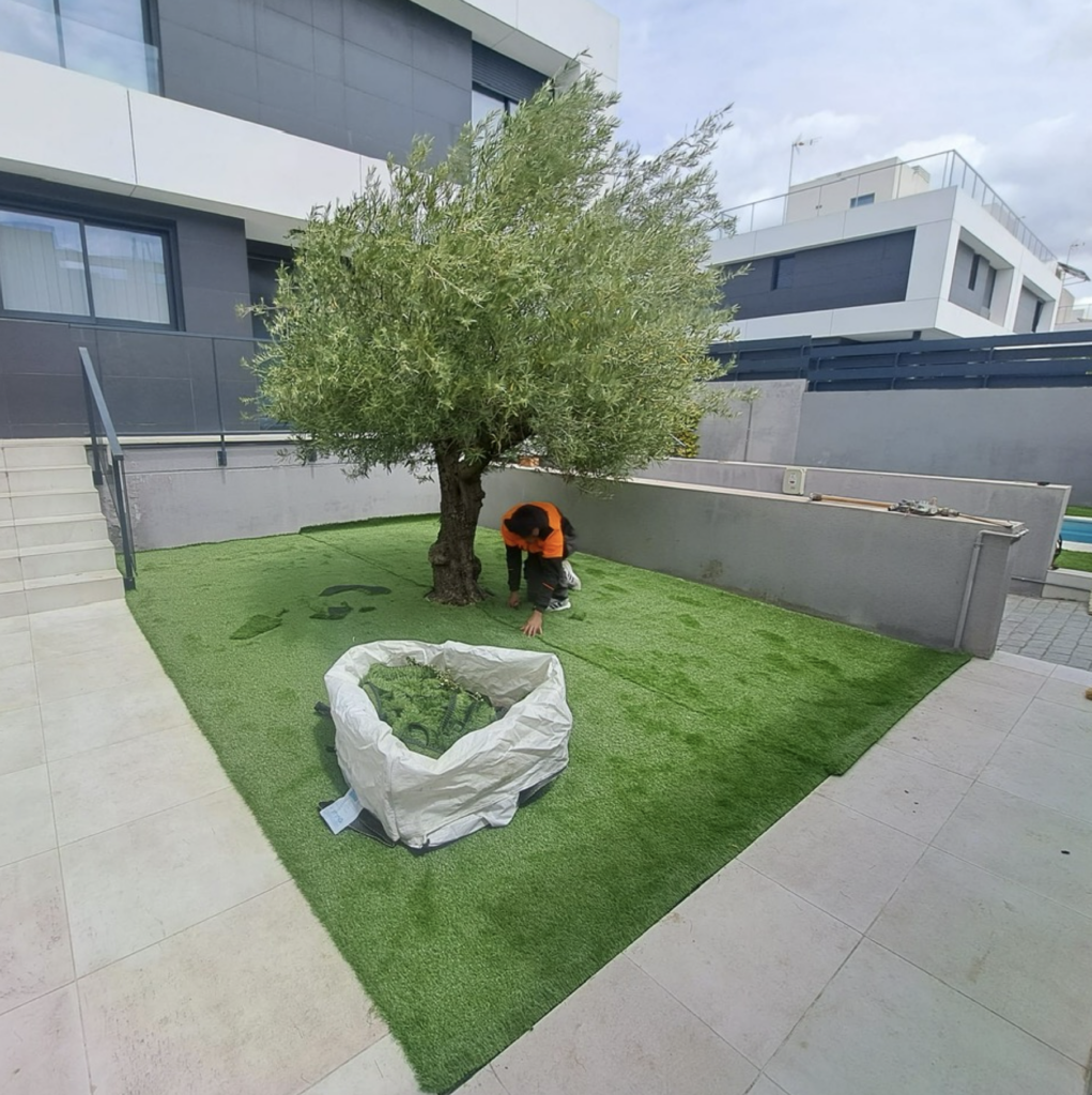 Instalación césped artificial Madrid